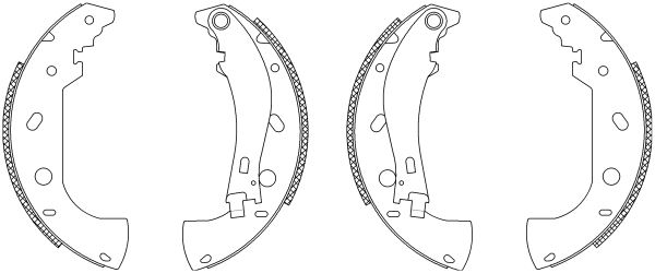 HELLA PAGID Комплект тормозных колодок 8DB 355 003-211